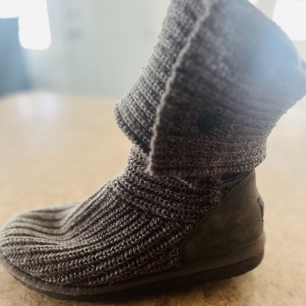 Gray Slouchy Ugg Boot